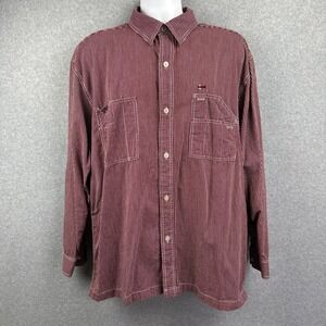Bugle Boy 77 Long‎ Sleeve Button Down Shirt Size Large